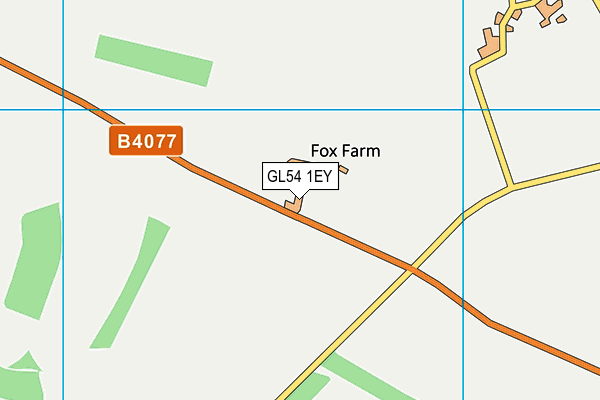 GL54 1EY map - OS VectorMap District (Ordnance Survey)