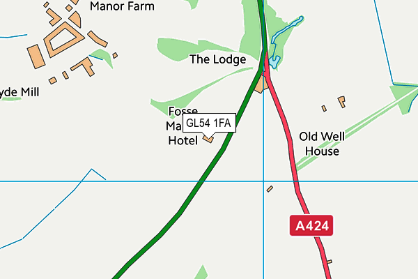 GL54 1FA map - OS VectorMap District (Ordnance Survey)