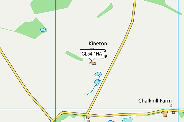 GL54 1HA map - OS VectorMap District (Ordnance Survey)