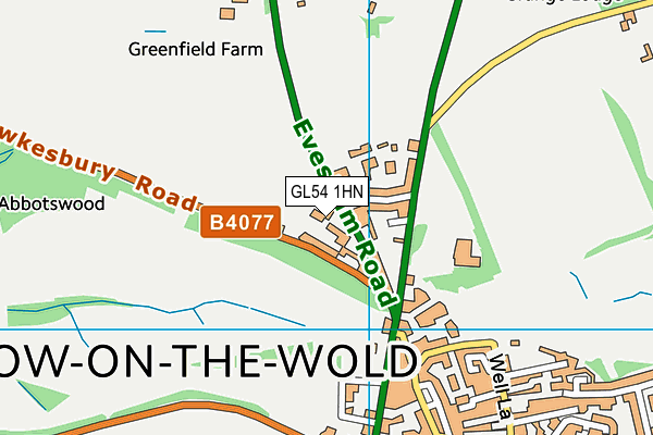 GL54 1HN map - OS VectorMap District (Ordnance Survey)