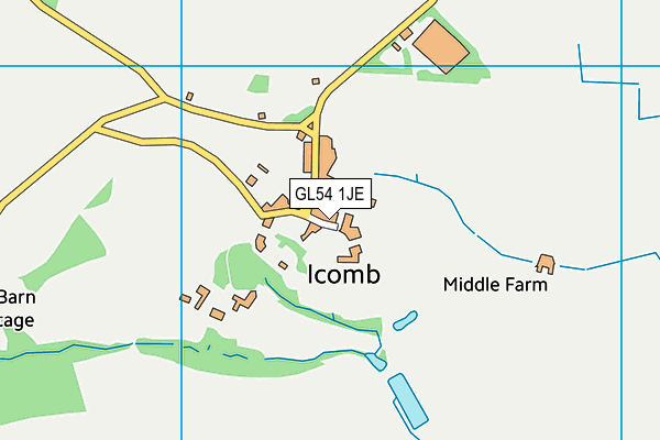 GL54 1JE map - OS VectorMap District (Ordnance Survey)