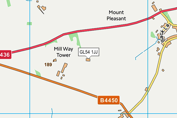 GL54 1JJ map - OS VectorMap District (Ordnance Survey)