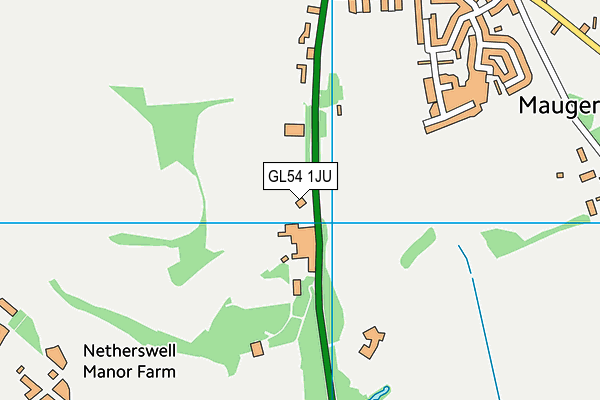 GL54 1JU map - OS VectorMap District (Ordnance Survey)