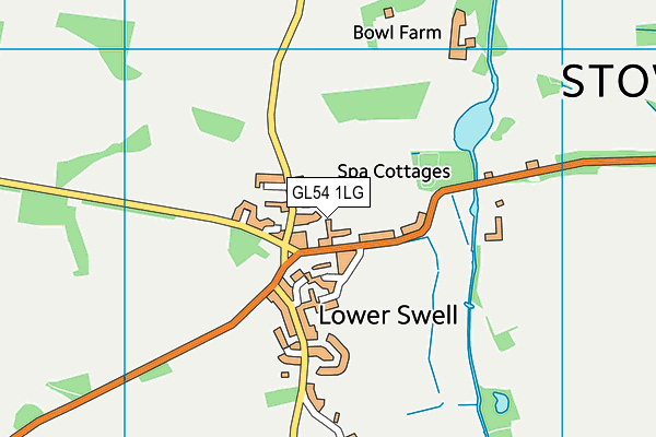 GL54 1LG map - OS VectorMap District (Ordnance Survey)