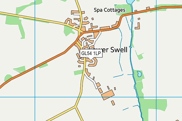 GL54 1LP map - OS VectorMap District (Ordnance Survey)