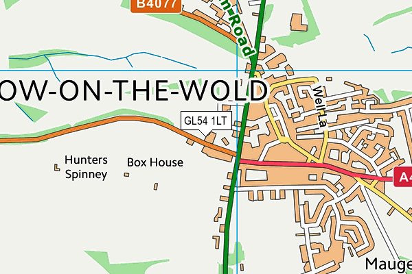 GL54 1LT map - OS VectorMap District (Ordnance Survey)