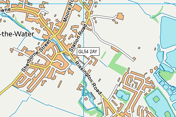 GL54 2AY map - OS VectorMap District (Ordnance Survey)