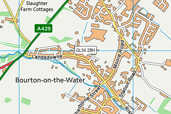 GL54 2BH map - OS VectorMap District (Ordnance Survey)