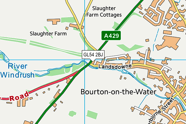 GL54 2BJ map - OS VectorMap District (Ordnance Survey)