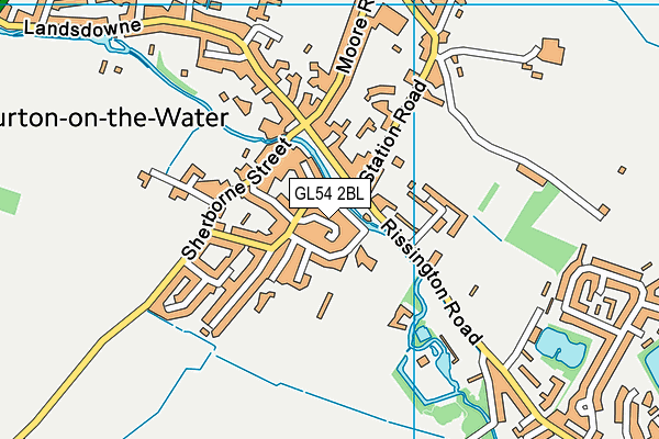 GL54 2BL map - OS VectorMap District (Ordnance Survey)