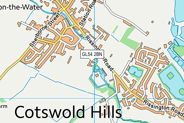 GL54 2BN map - OS VectorMap District (Ordnance Survey)