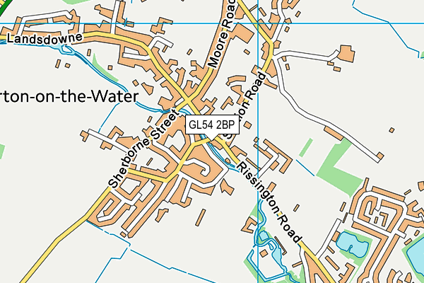 GL54 2BP map - OS VectorMap District (Ordnance Survey)