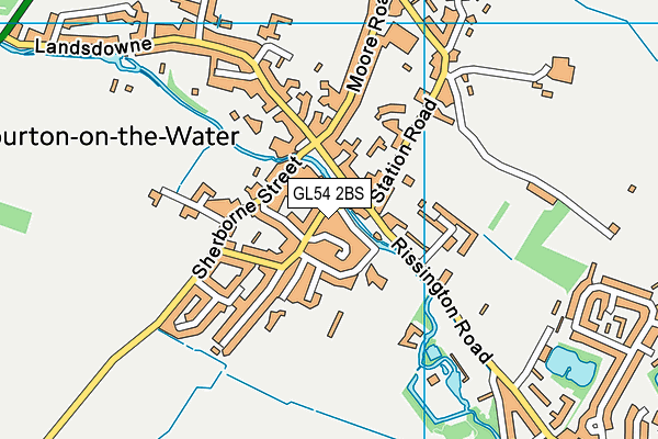 GL54 2BS map - OS VectorMap District (Ordnance Survey)