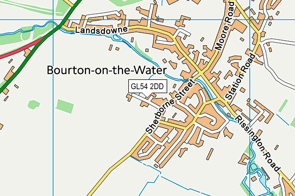 GL54 2DD map - OS VectorMap District (Ordnance Survey)