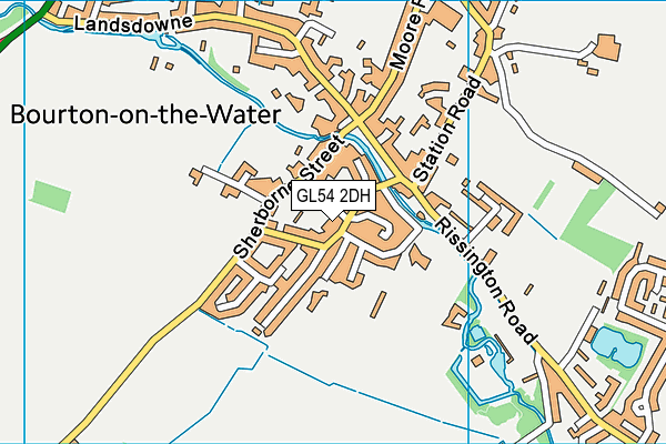 GL54 2DH map - OS VectorMap District (Ordnance Survey)
