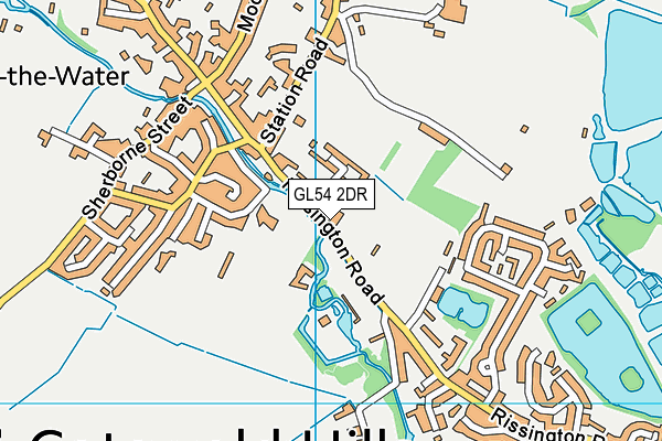 GL54 2DR map - OS VectorMap District (Ordnance Survey)