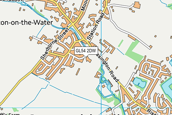 GL54 2DW map - OS VectorMap District (Ordnance Survey)