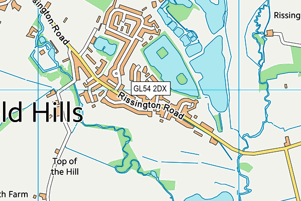 GL54 2DX map - OS VectorMap District (Ordnance Survey)