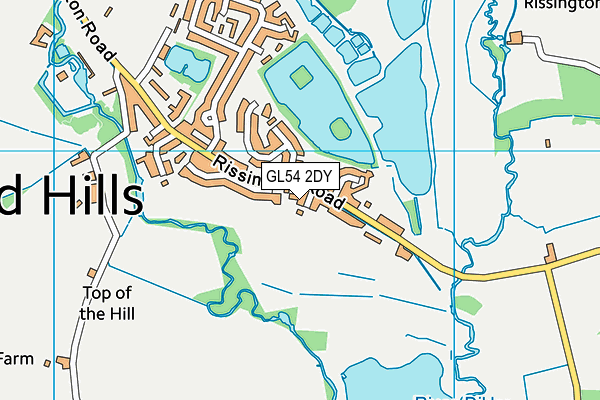 GL54 2DY map - OS VectorMap District (Ordnance Survey)