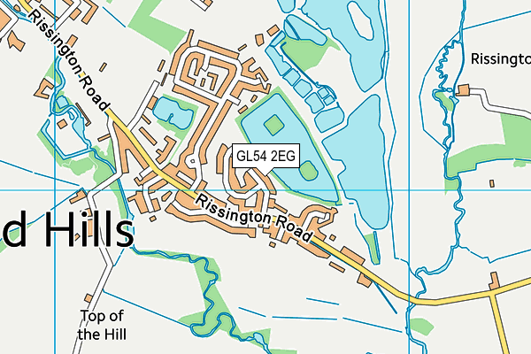 GL54 2EG map - OS VectorMap District (Ordnance Survey)