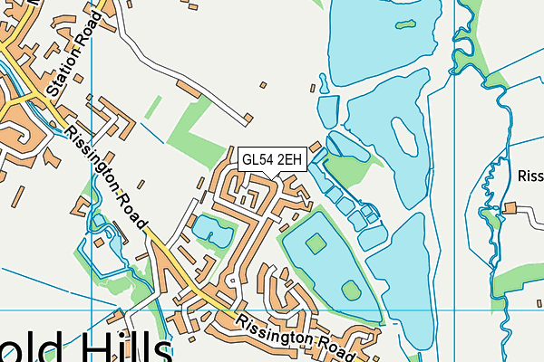 GL54 2EH map - OS VectorMap District (Ordnance Survey)
