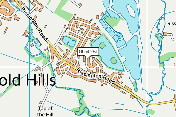 GL54 2EJ map - OS VectorMap District (Ordnance Survey)
