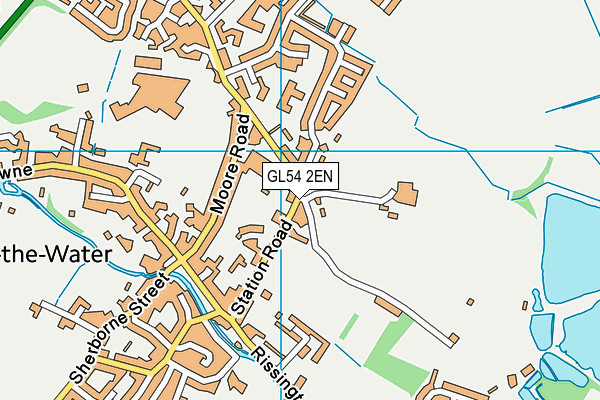 GL54 2EN map - OS VectorMap District (Ordnance Survey)