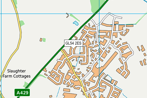 GL54 2ES map - OS VectorMap District (Ordnance Survey)