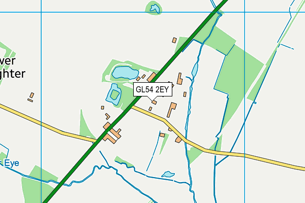 GL54 2EY map - OS VectorMap District (Ordnance Survey)