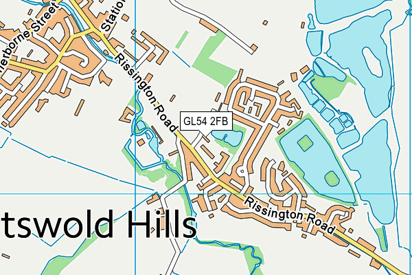 Map of BRIDLE CLOSE (BOURTON ON THE WATER) MANAGEMENT COMPANY LIMITED at district scale