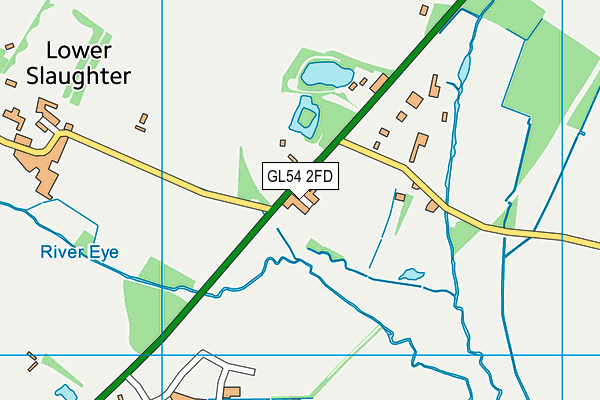 GL54 2FD map - OS VectorMap District (Ordnance Survey)