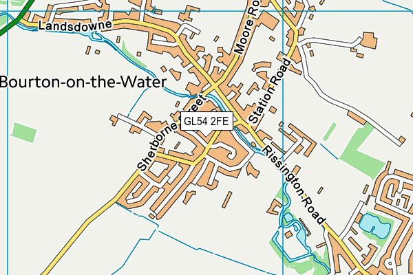 GL54 2FE map - OS VectorMap District (Ordnance Survey)