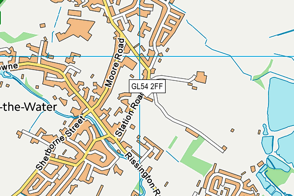 GL54 2FF map - OS VectorMap District (Ordnance Survey)