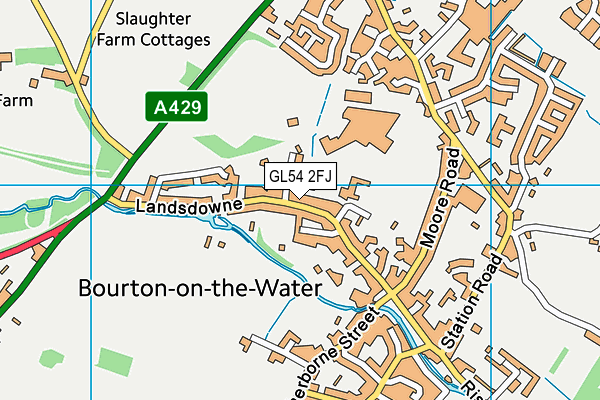 GL54 2FJ map - OS VectorMap District (Ordnance Survey)