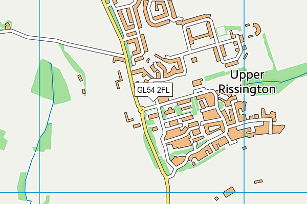 GL54 2FL map - OS VectorMap District (Ordnance Survey)
