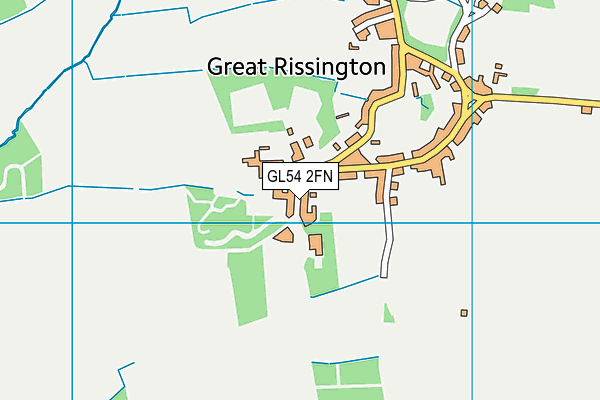 GL54 2FN map - OS VectorMap District (Ordnance Survey)