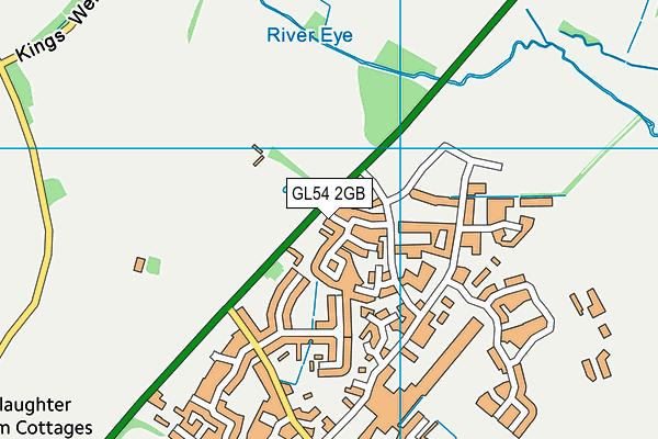 GL54 2GB map - OS VectorMap District (Ordnance Survey)