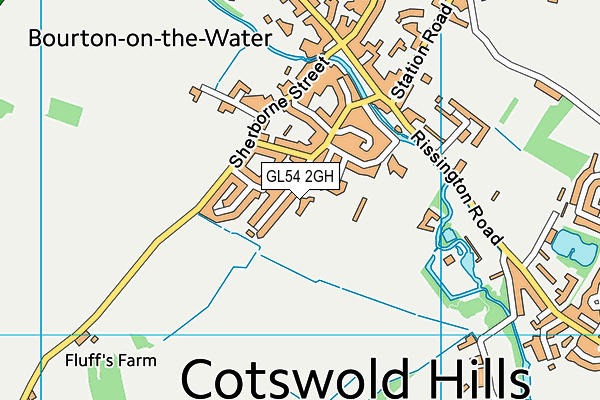 GL54 2GH map - OS VectorMap District (Ordnance Survey)