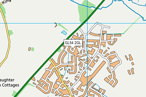 GL54 2GL map - OS VectorMap District (Ordnance Survey)