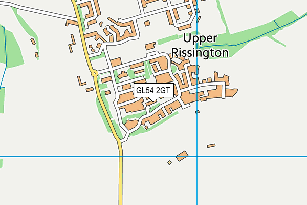 GL54 2GT map - OS VectorMap District (Ordnance Survey)