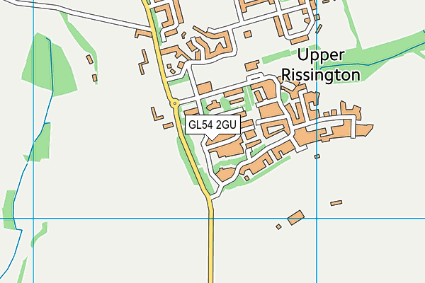 GL54 2GU map - OS VectorMap District (Ordnance Survey)