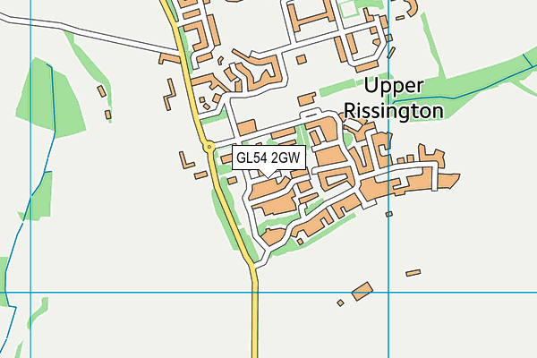 GL54 2GW map - OS VectorMap District (Ordnance Survey)