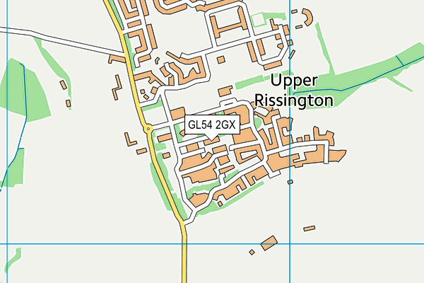 GL54 2GX map - OS VectorMap District (Ordnance Survey)
