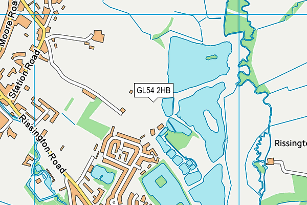 GL54 2HB map - OS VectorMap District (Ordnance Survey)