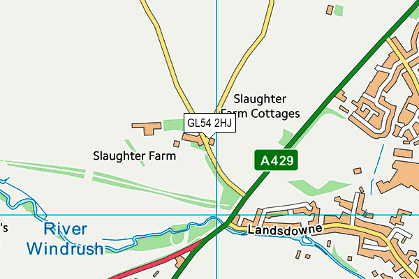 GL54 2HJ map - OS VectorMap District (Ordnance Survey)