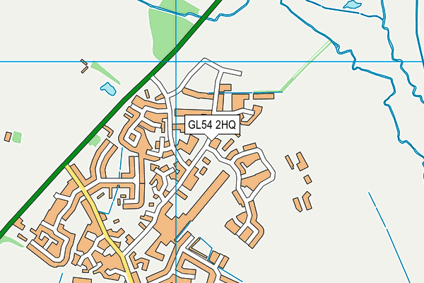 GL54 2HQ map - OS VectorMap District (Ordnance Survey)