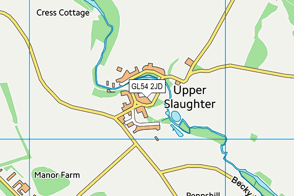 GL54 2JD map - OS VectorMap District (Ordnance Survey)