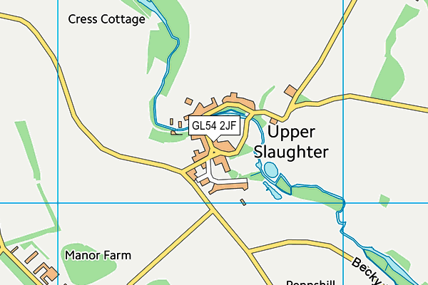 GL54 2JF map - OS VectorMap District (Ordnance Survey)