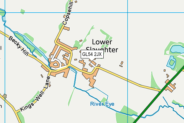 GL54 2JX map - OS VectorMap District (Ordnance Survey)