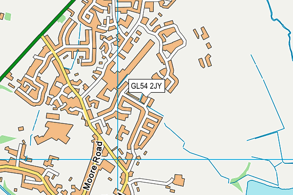 GL54 2JY map - OS VectorMap District (Ordnance Survey)